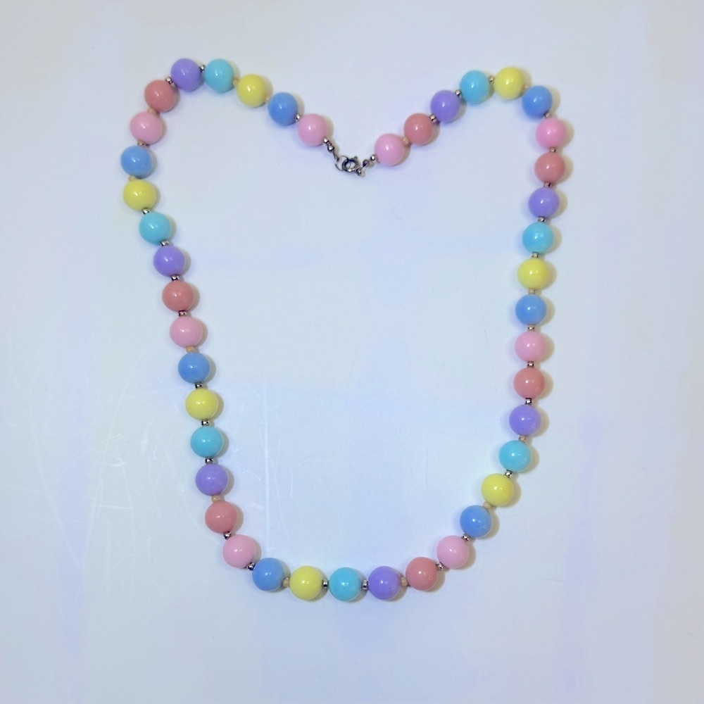 Colorful Beaded Necklace 24”